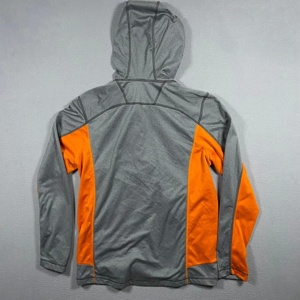 The North Face Canyonlands Full Zip Mens Medium Gray Orange Colorblock Hooded